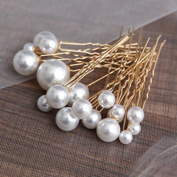 Set of 18 Bridal Hair Pins, Wedding Accessory, Pearl Pin, Wedding Hair 💕💕 - Picture 5 of 7
